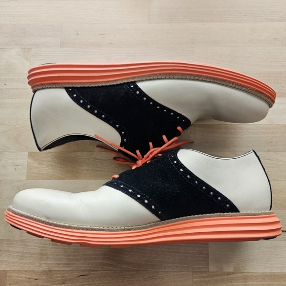 Cole Haan LunarGrand Saddle Tan/Black /Orange 10.5 M - Picture 3 of 9